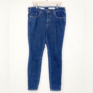 Pilcro and‎ the Letterpress Mid Rise Dark Wash Skinny Jeans Size 33